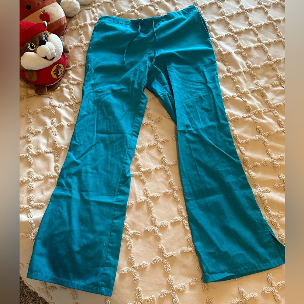 Cherokee workwear teal blue scrubs pants XS
